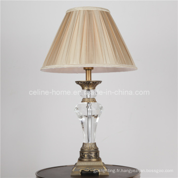 Lampe de table en cristal avec décoration moulée sous pression (SL82123)